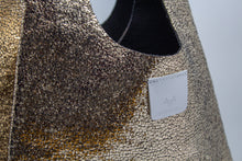 Load image into Gallery viewer, Gold Metallic Tote Shoulder Bag