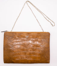Load image into Gallery viewer, Crocodile Print Oversized Clutch Handbag