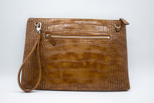 Load image into Gallery viewer, Crocodile Print Oversized Clutch Handbag